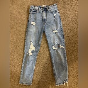 Abercrombie & Fitch Curve Love Ripped Jeans